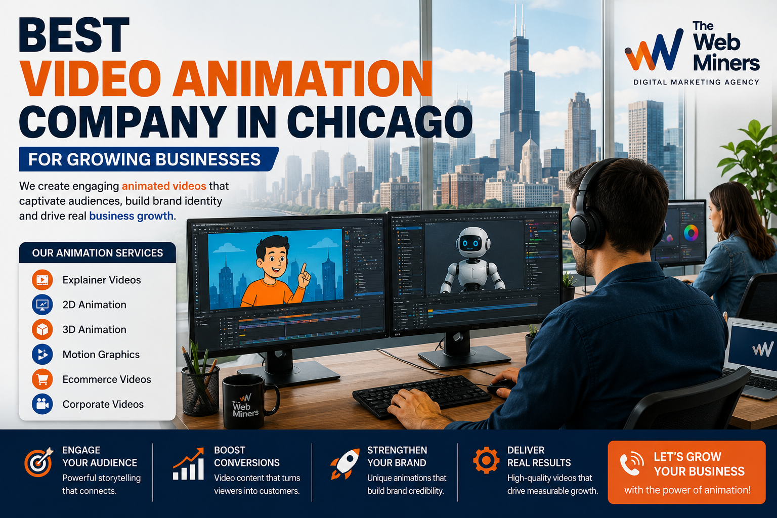 Best Video Animation Company in Chicago for Growing Businesses